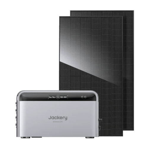 Jackery SolarVault 3 Pro mit zwei Jolywood 500-Watt-Solarmodulen – Balkonkraftwerk 1000 Watt Komplettset
