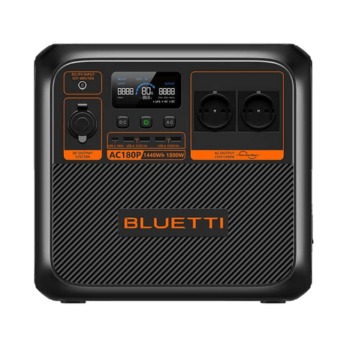 BLUETTI AC180P Powerstation – 1440Wh LiFePO4 mit 1800W Ausgang für Camping & Notstrom - Solarfantasie.de