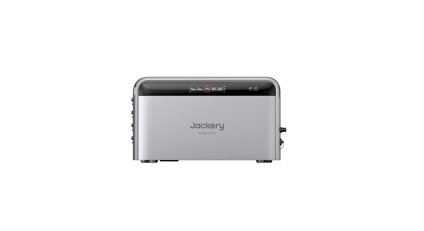 Jackery SolarVault 3 Pro Balkonkraftwerk mit Speicher, 1200W Ausgang, 4000W PV-Eingang, 4 MPPT, erweiterbarer Solarspeicher 2,52–15,12kWh, Plug & Play