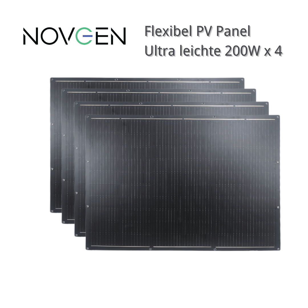 NOVGEN l 4 x Flexibel PV Panel l 200 Watt x4 l