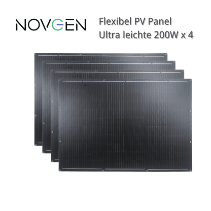 NOVGEN l 4 x Flexibel PV Panel l 200 Watt x4 l