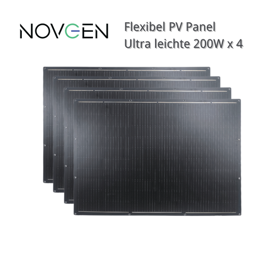 NOVGEN l 4 x Flexibel PV Panel l 200 Watt x4 l