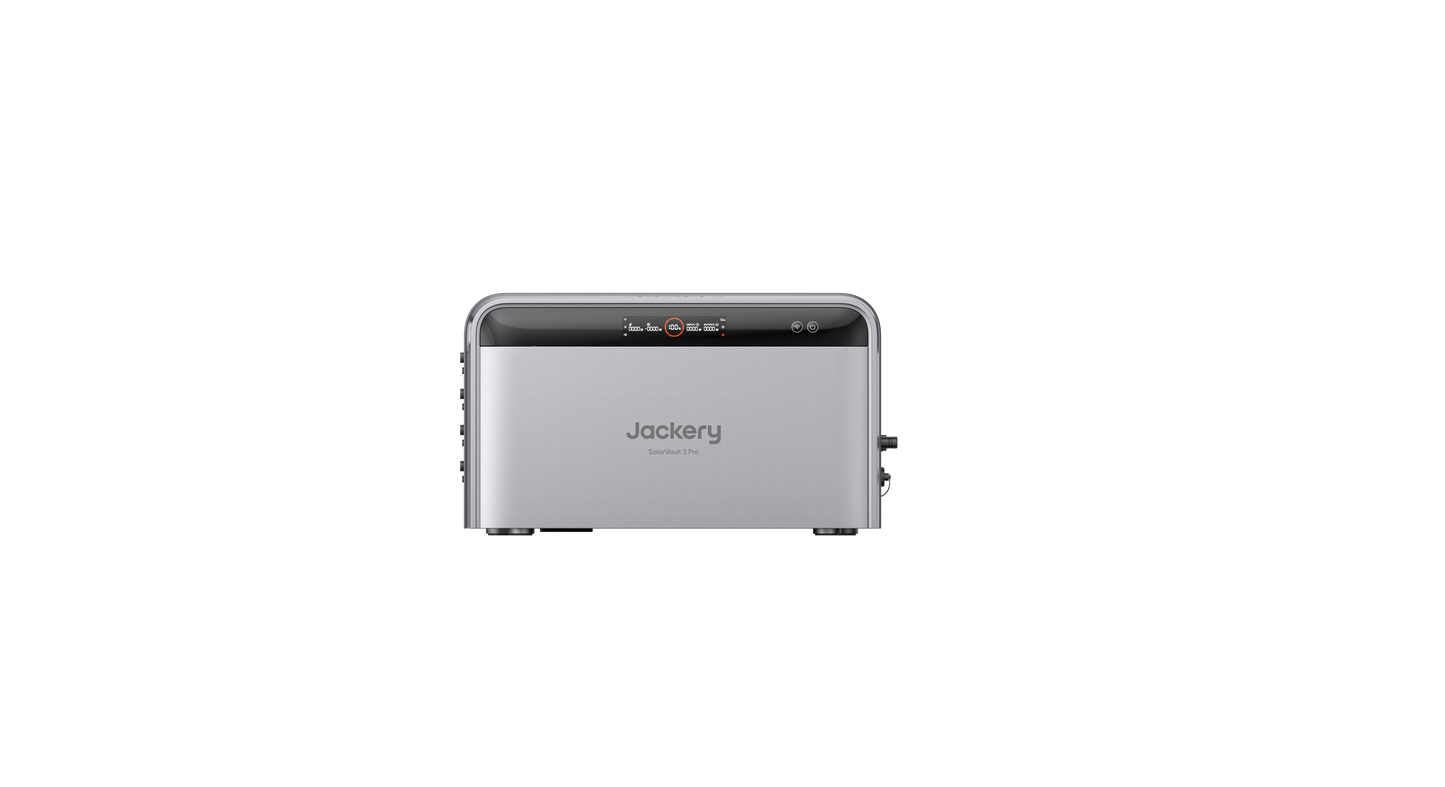 Jackery SolarVault 3 Pro Balkonkraftwerk mit Speicher, 1200W Ausgang, 4000W PV-Eingang, 4 MPPT, erweiterbarer Solarspeicher 2,52–15,12kWh, Plug & Play