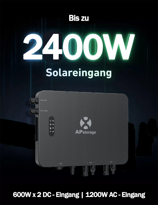 APsystems EZHI Hybrid-Mikrowechselrichter + Phylion Speicher 2760 Wh