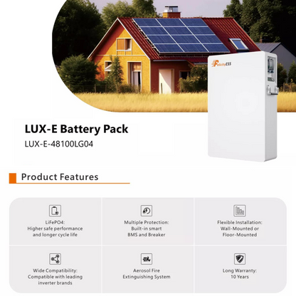 Felicity ESS LUX-E-48100LG04 5,12kWh 48V Speicher PV Solar LiFePO4 Lithium Stromspeicher Akku