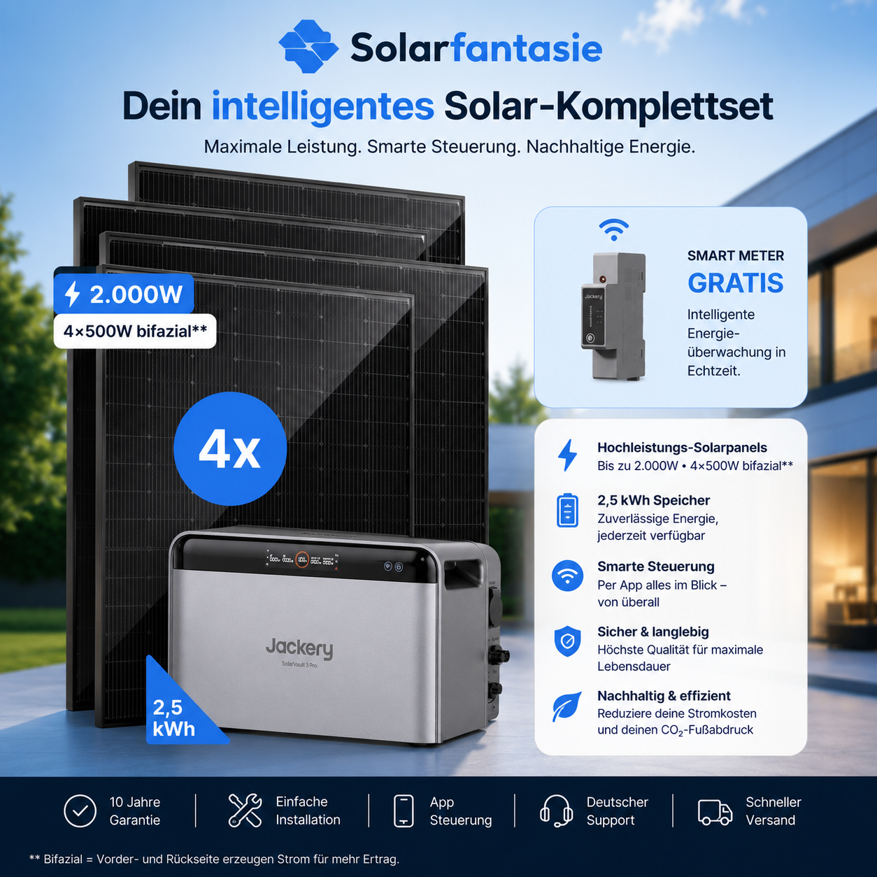 Wattano Starter 2.000 W + Jackery Solar Vault 3 Pro MAX