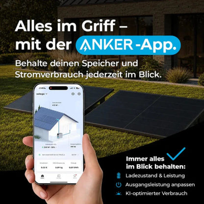 1000W Balkonkraftwerk mit Speicher – Anker SOLIX Solarbank 3 Pro