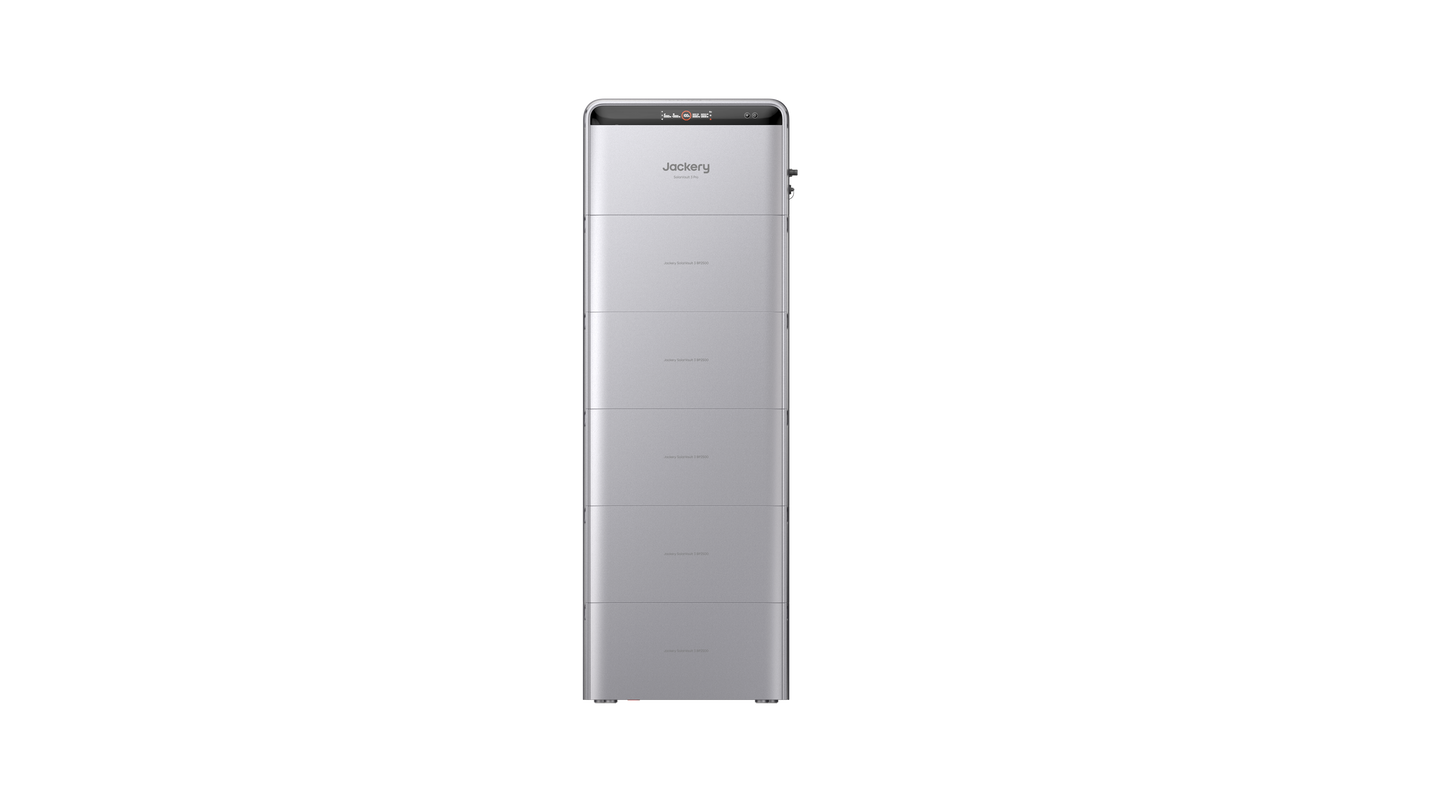 Jackery SolarVault 3 Pro Balkonkraftwerk mit Speicher, 1200W Ausgang, 4000W PV-Eingang, 4 MPPT, erweiterbarer Solarspeicher 2,52–15,12kWh, Plug & Play