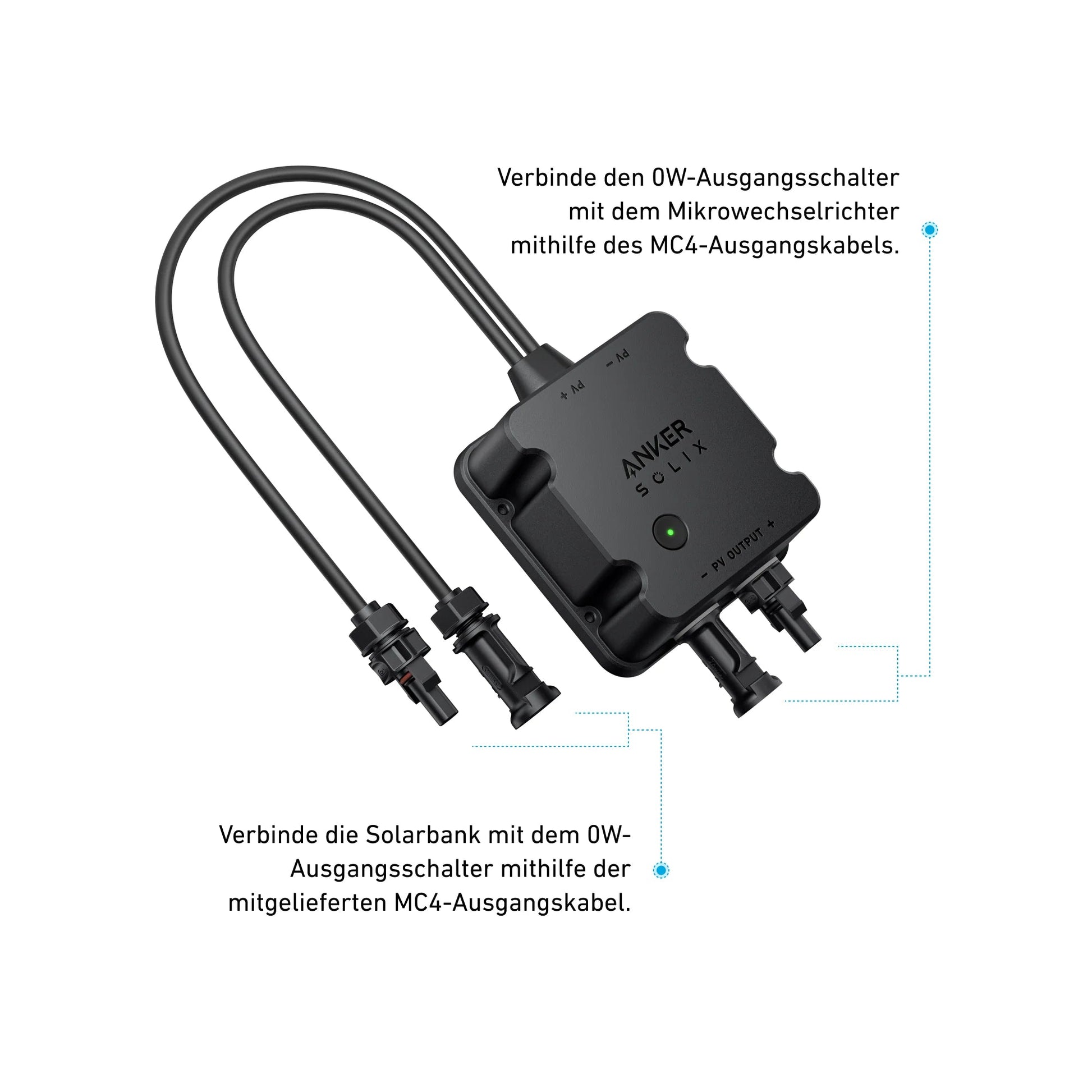 Anker SOLIX Solarbank E1600 0W-Ausgangsschalter