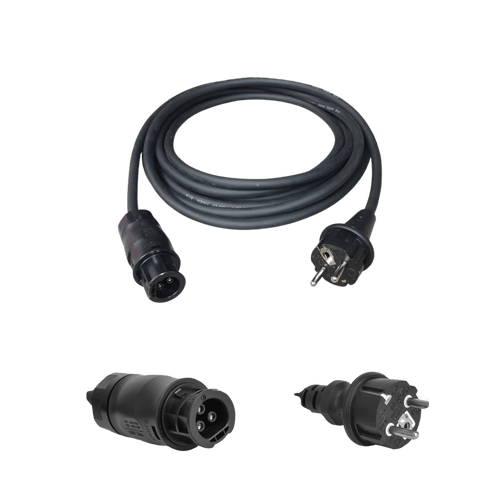 APSystems AC-Kabel BC01 auf Schuko 5m – Anschlusskabel für EZ1M & EZ1D Mikrowechselrichter - Solarfantasie.de