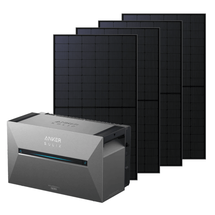 Balkonkraftwerk 2000 Watt mit Speicher | Anker SOLIX Solarbank 3 Pro & Smart Meter - Solarfantasie.de
