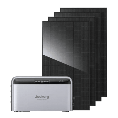 Jackery SolarVault 3 Pro Max mit vier Jolywood 500-Watt-Solarmodulen – Balkonkraftwerk 2000 Watt Komplettset