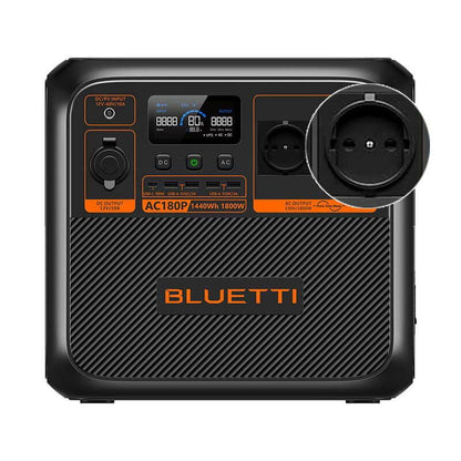 BLUETTI AC180P Powerstation – 1440Wh LiFePO4 mit 1800W Ausgang für Camping & Notstrom - Solarfantasie.de