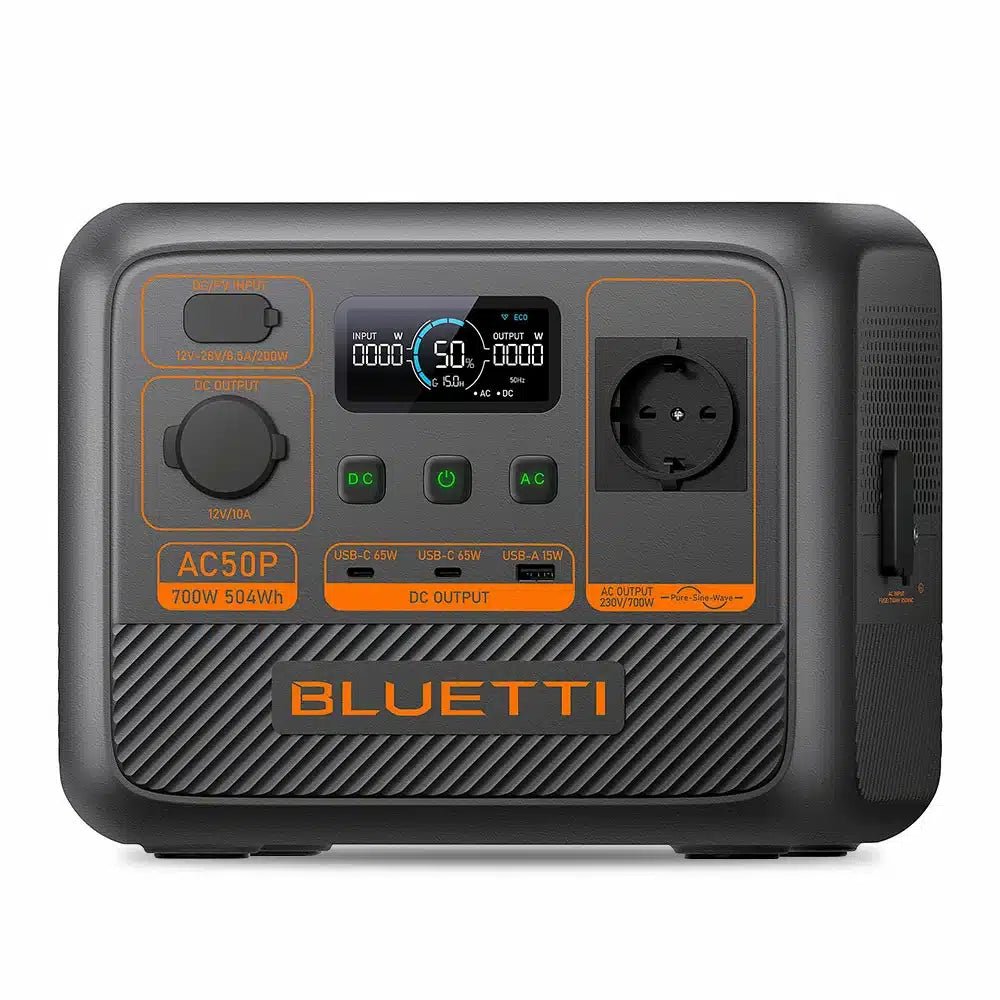 BLUETTI AC50P 504Wh 700W Tagbare Powerstation - Solarfantasie.de