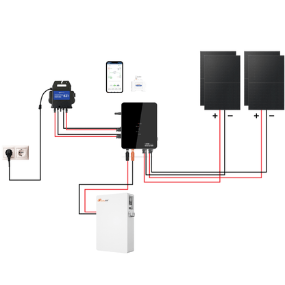 Felicity ESS 5,12kWh 48V Speicher + TENTEK Universal EMS Controller 1.6kW + EZ1 Mikrowechselrichter mit Smart Meter - Solarfantasie.de