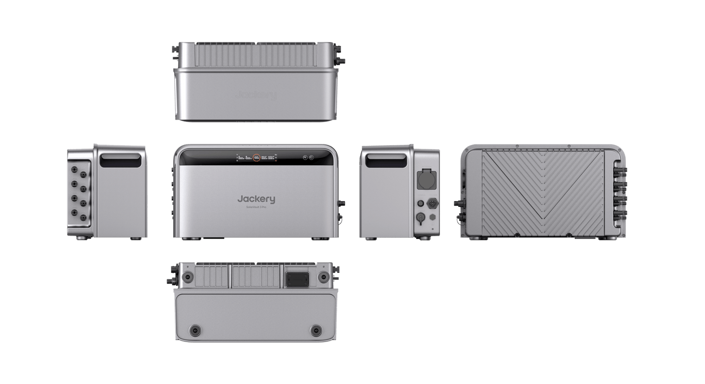 Jackery SolarVault 3 Pro – Balkonkraftwerk mit Speicher, 4 MPPT, 1200W Ausgang, bis 15,12kWh - Solarfantasie.de