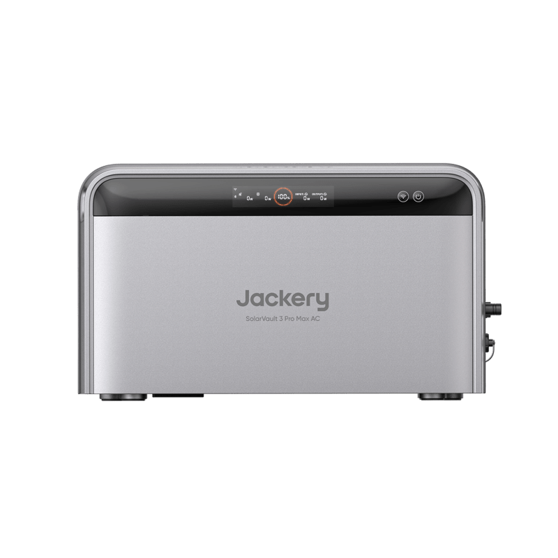 Jackery SolarVault 3 Pro Max AC – Frontansicht mit Display