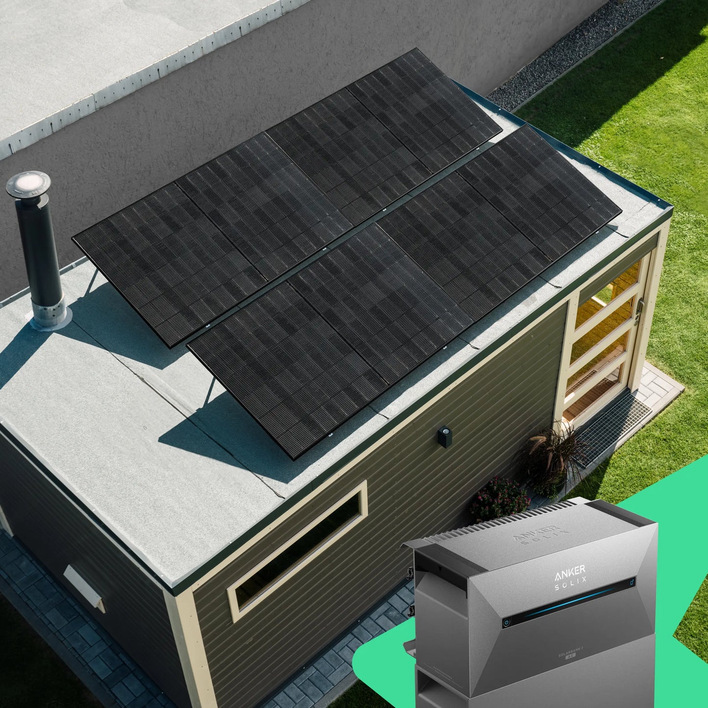 Balcony power plant with storage 2000 Watt – Anker SOLIX Solarbank 3 Pro