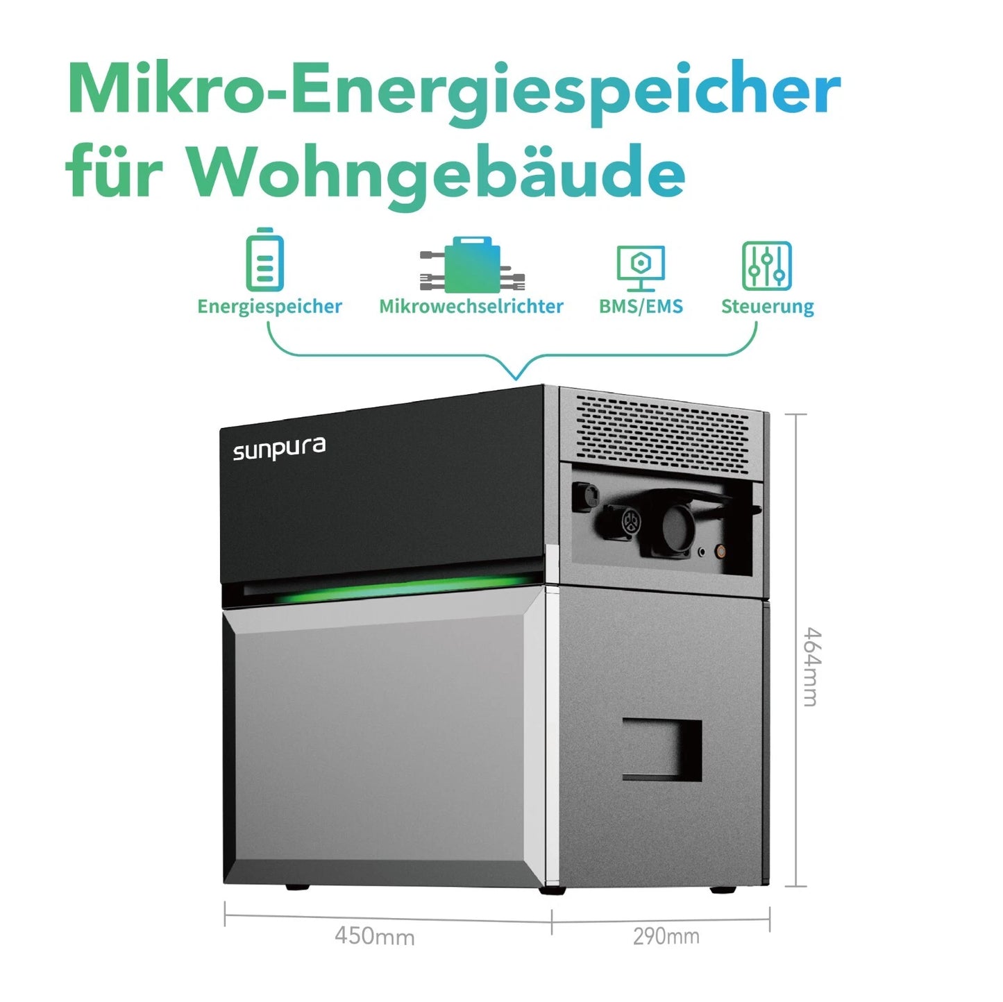 All-in-One Speichersystem Novgen sunpura S2400 2,4 kWh | erweiterbar bis 9,6 kWh
