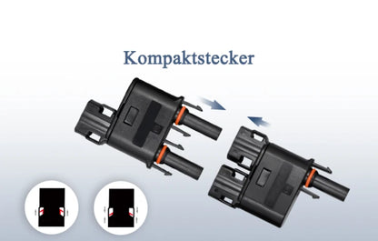 Solarstecker Y & T Verteiler MC4 Kompatibel je paar