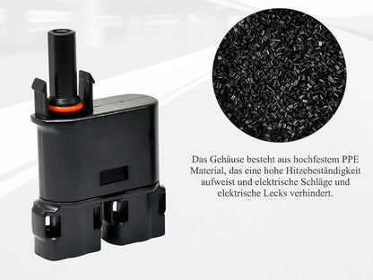 Solarstecker Y & T Verteiler MC4 Kompatibel je paar - Solarfantasie.de